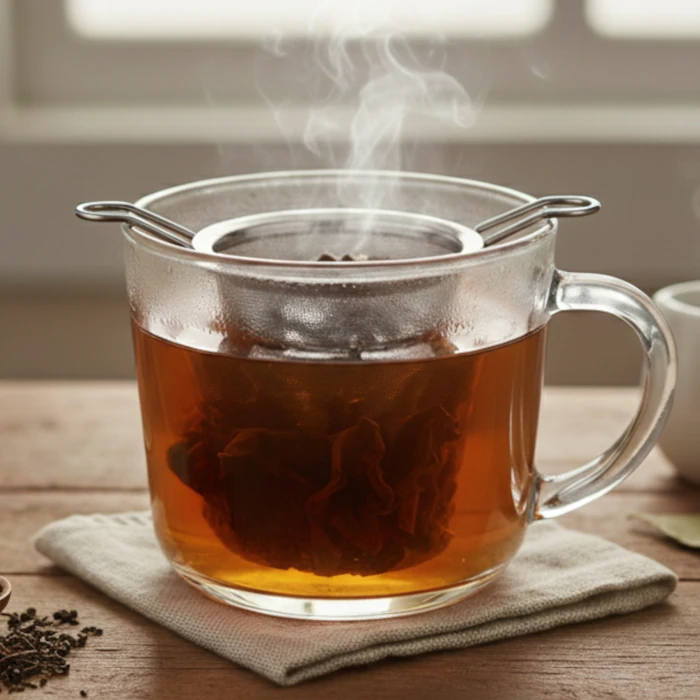 Zubereitung von losem Schwarztee