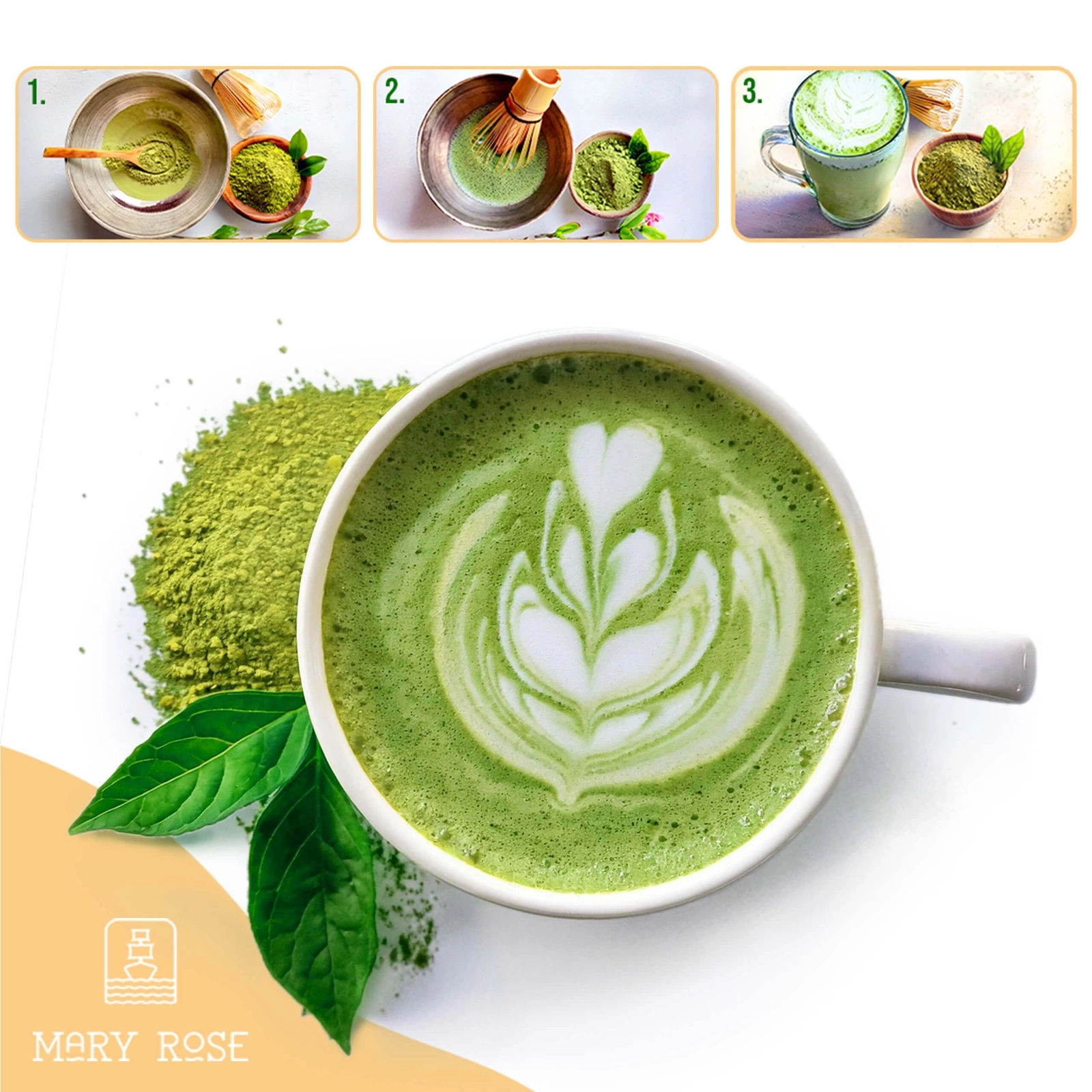 Wie man Matcha Latte Schritt für Schritt zubereitet