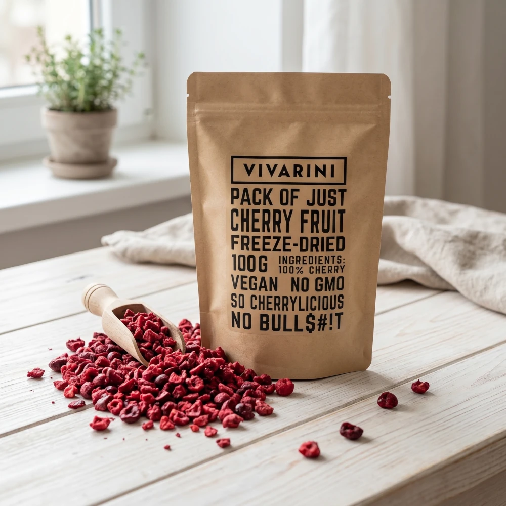Gefriergetrocknete Kirschen von Vivarini – gefriergetrocknetes Obstprodukt