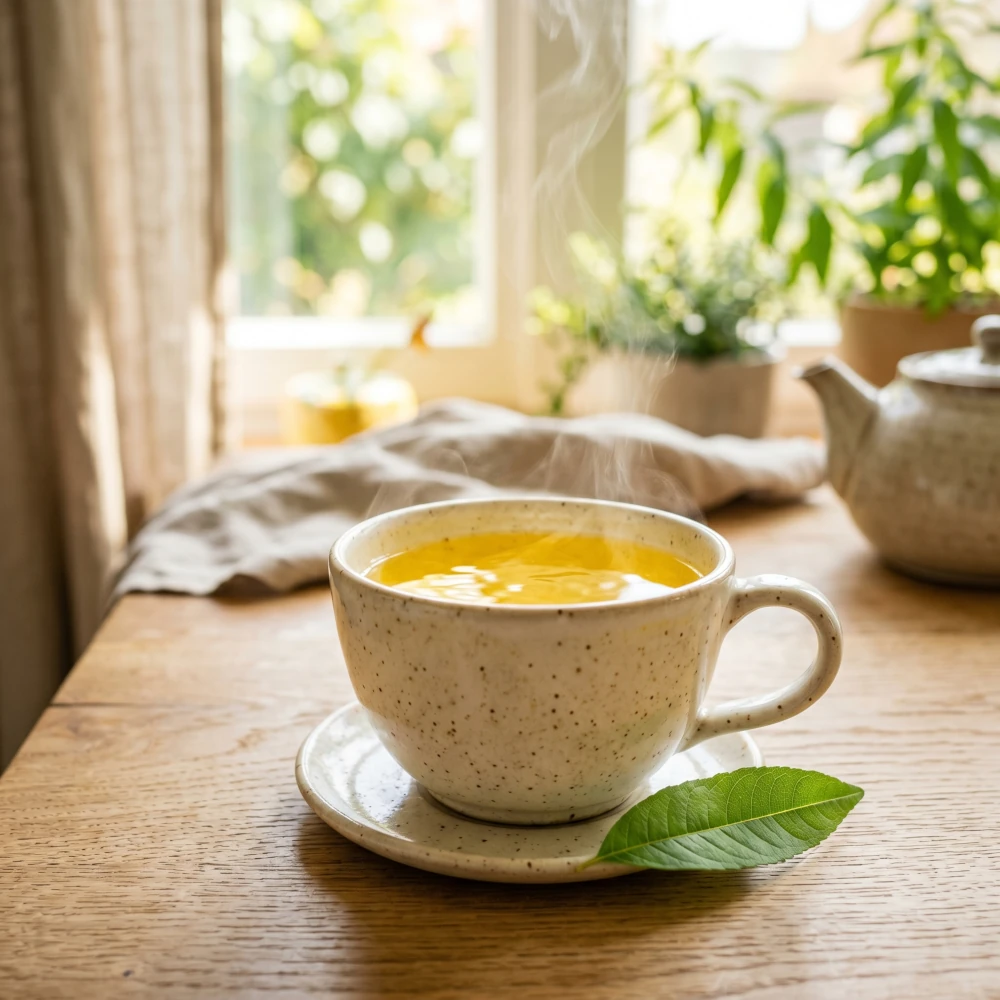 In einer Tasse aufgebrühter Verbenatee