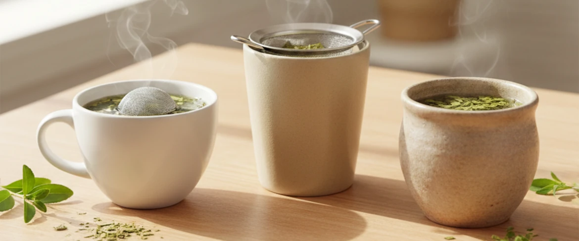 Wie man Mate Tee aus einer Tasse trinkt – Mate Tee mit einem Infuser, Sieb oder ohne Zubehör