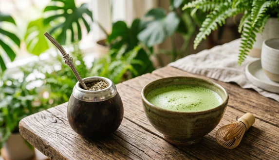 Yerba Mate vs. Matcha – wofür soll man sich entscheiden? Ein Vergleich ihrer Eigenschaften, ihres Geschmacks und ihrer Wirkungen