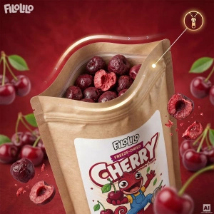 FiloLilo – Gefriergetrocknete Sauerkirschen (ganz, entsteint) 20 g
