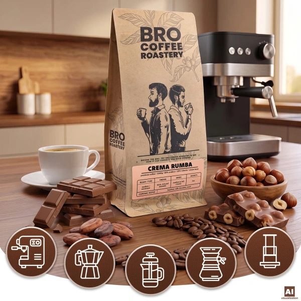 Bro Coffee Roastery – Bohnenkaffee Crema Rumba 1 kg