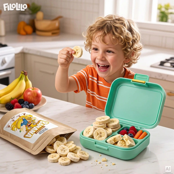 FiloLilo – Gefriergetrocknete Bananen (Scheiben) 20 g
