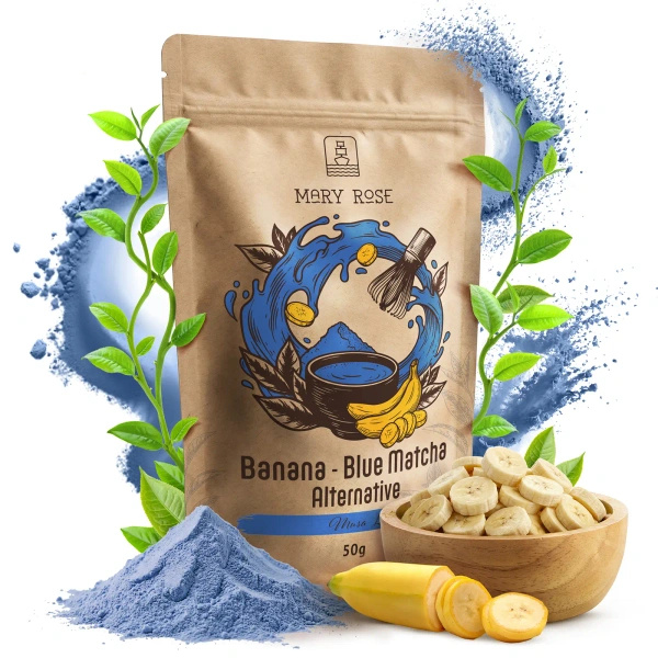 Mary Rose – Blue Matcha Alternative – Banane (Pulver) 50 g