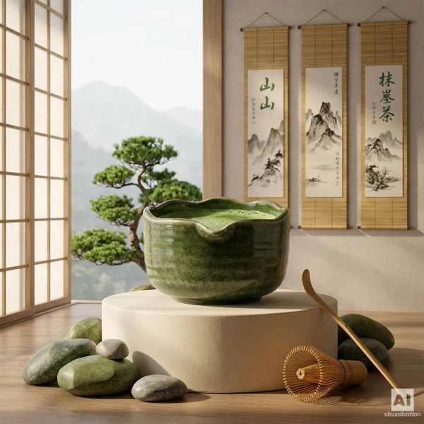 Matcha-Tee-Aufbrühset: Matcha 100g + Zubehör