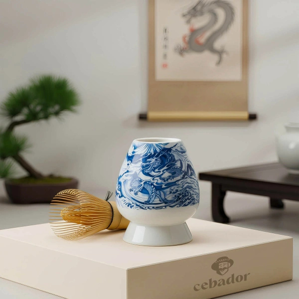 Zeremonielles Set zur Zubereitung von Matcha-Tee: japanischer Bio-Matcha 30g + Zubehör