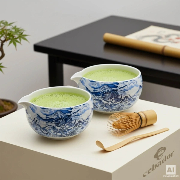 Matcha-Tee-Aufbrühset