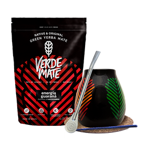 Starter Set Bombilla Mate Becher + Yerba Mate Verde