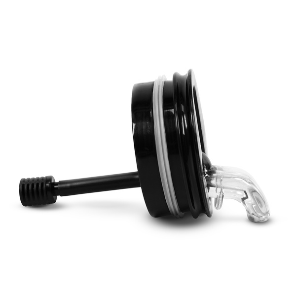 Yerbomos XL ALL IN ONE - 750 ml - Mate Becher, Thermosflasche und Bombilla in einem Zubehör (schwarz)