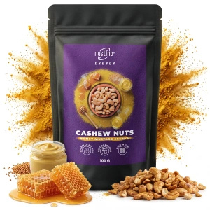 Nustino Crunch – Geröstete Cashewkerne – Honey Mustard Crunch 100 g
