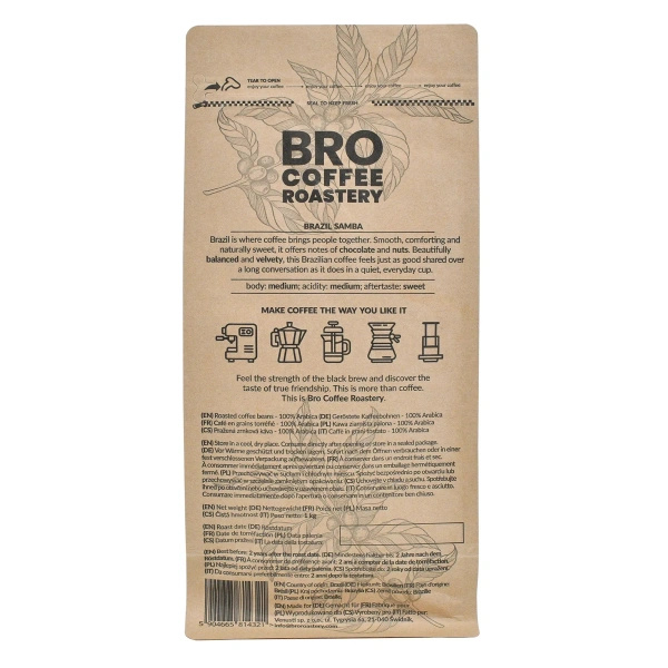 Set Coffee Bro Coffee Roastery Brazil Samba 3x1kg (3kg)