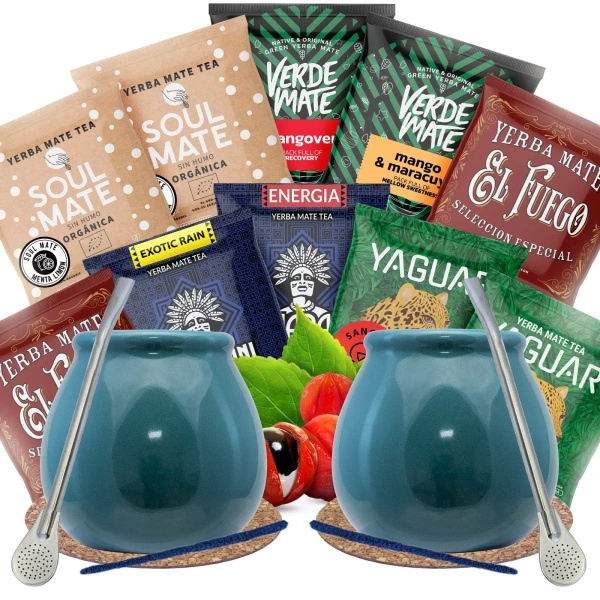 Set 500g Yerba Mate 10 x 50g für zwei Personen