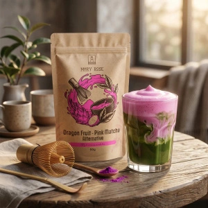 Set für bunten Matcha Latte: Matcha + Pink Matcha + Zubehör