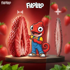 FiloLilo – Gefriergetrocknete Erdbeerscheiben 100 g