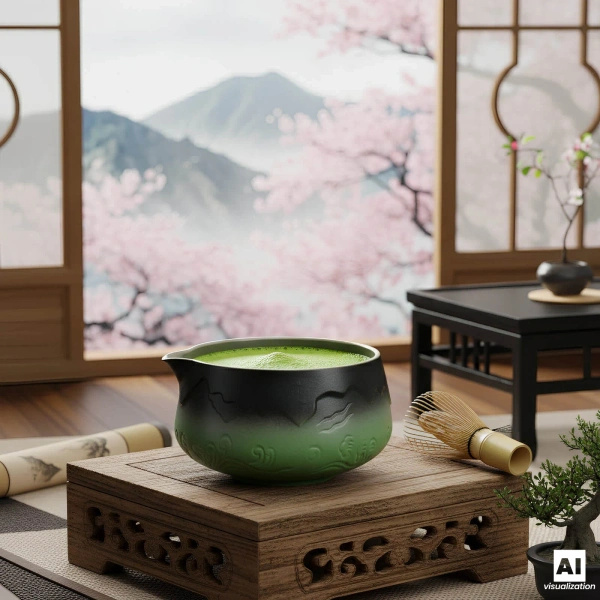 Matcha-Tee-Aufbrühset