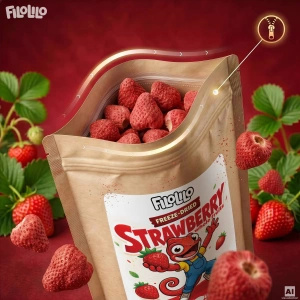 FiloLilo – Gefriergetrocknete ganze Erdbeeren 20 g