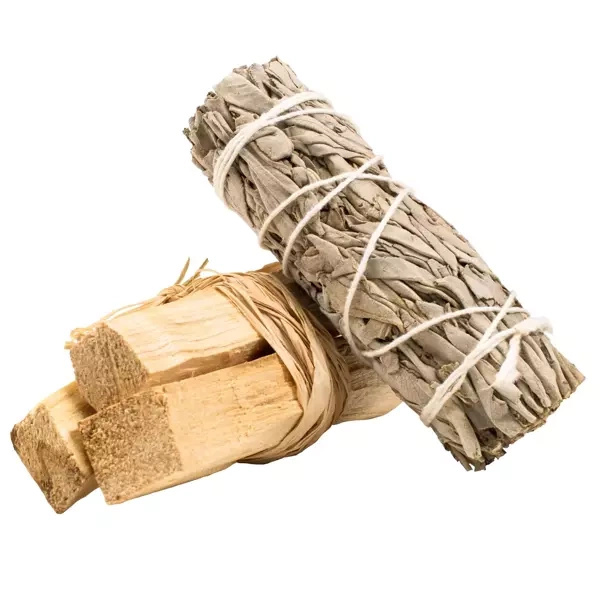 Bündel weißer Salbei + Palo Santo zur Reinigung