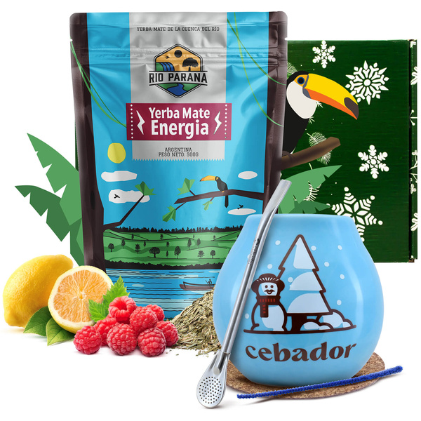 Winter-Geschenkset Mate Tee Rio Parana Energia 0,5kg