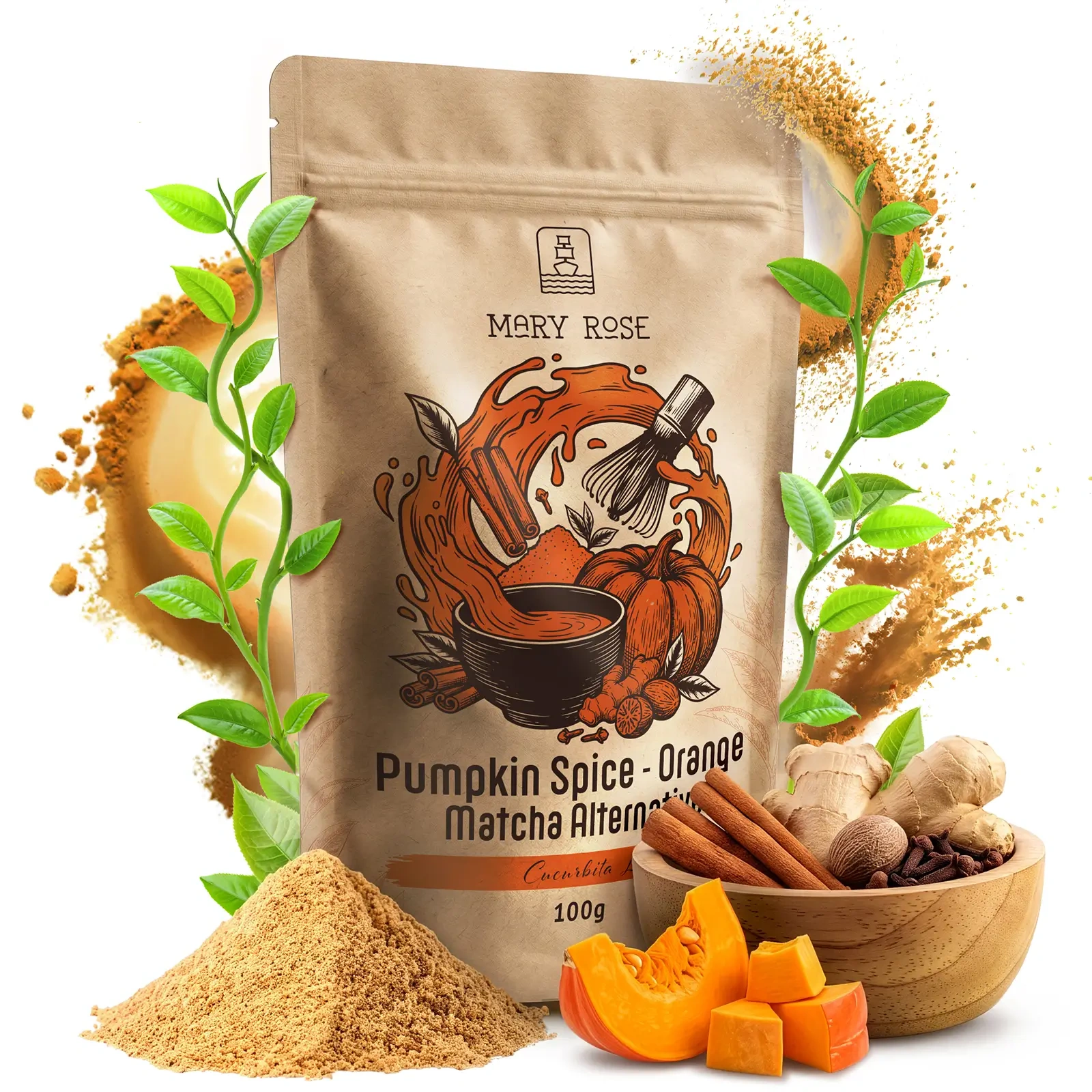 Mary Rose Orange Matcha Alternative Pumpkin Spice