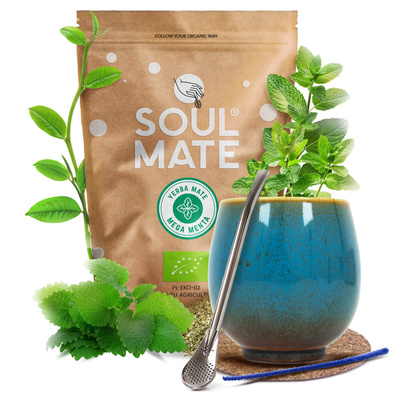 Mate Tee Set Soul Mate 500g 0,5kg Kalebasse + Bombilla