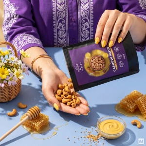Nustino Crunch – Geröstete Cashewkerne – Honey Mustard Crunch 200 g