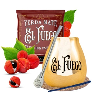 El Fuego Mate Tee Set Keramik Kalebasse Bombilla