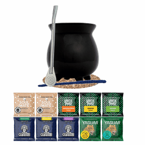 Mate Tee Set 10x50g Kalebasse + Bombilla