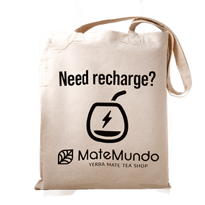 Tasche mit MateMundo-Logo - "Need recharge?"