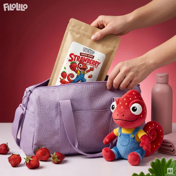 FiloLilo – Gefriergetrocknete ganze Erdbeeren 20 g