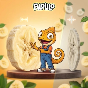FiloLilo – Gefriergetrocknete Bananen (Scheiben) 100 g