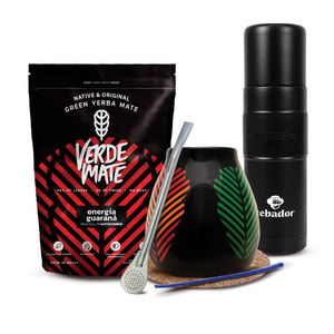 Mate Tee Set Verde Mate 400g 0,4kg Yerbomos XL + Kalebasse + Bombilla