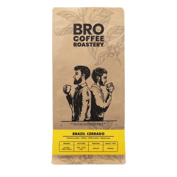 Set für Pumpkin Spice Latte: Kaffee Bro Coffee Roastery Brazil Cerrado 1kg + Pumpkin Spice Latte Mix 100g