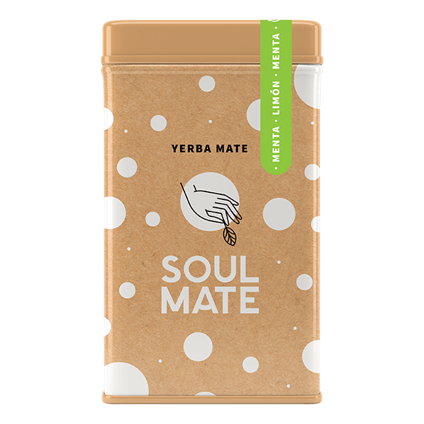 Yerbera – Metalldose + Soul Mate Orgánica Menta Limon 0,5 kg