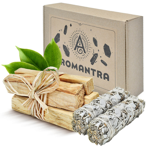 Geschenkset: Palo Santo 50 g + weißer Salbei
