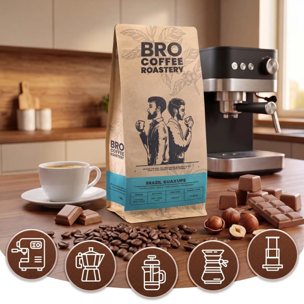 Set Bro Coffee Roastery Brazil Guaxupe + Brazil Samba 2x1kg (2kg)
