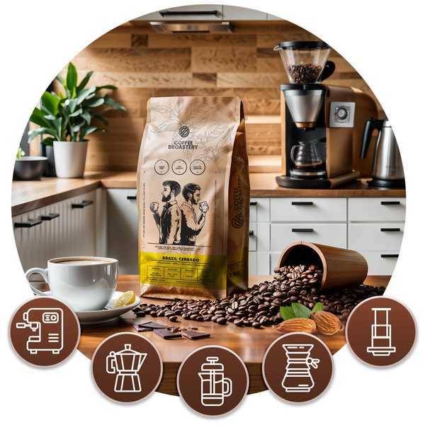 Set Bro Coffee Roastery Colombia Medellin + Brazil Cerrado 2x1kg (2kg)