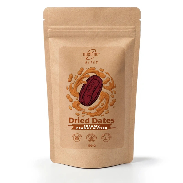 Nustino Bites – Getrocknete Datteln – Creamy Peanut Butter 100 g