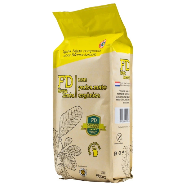 Fede Rico Menta Limon 0,5 kg 500 g – Minz-Zitronen-Mate Tee 