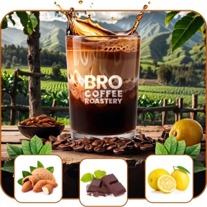 Set für Pumpkin Spice Latte: Kaffee Bro Coffee Roastery Brazil Cerrado 1kg + Pumpkin Spice Latte Mix 100g