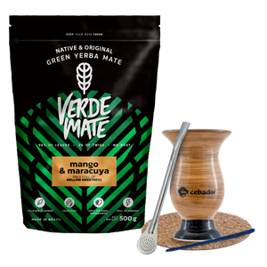 STARTERSET BOMBILLA MATE BECHER + Mate Tee Verde Mate Green