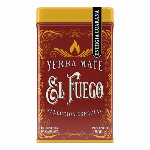 Yerbera – Metalldose + El Fuego Energia Guarana 0,5 kg