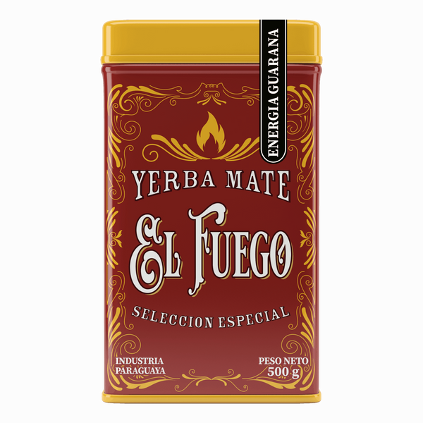 Yerbera – Metalldose + El Fuego Energia Guarana 0,5 kg