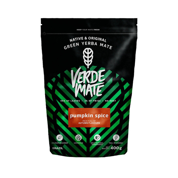 Starter‑Set Mate Tee Verde Mate Pumpkin Spice 400g + Mate‑Becher Caldero Kessel