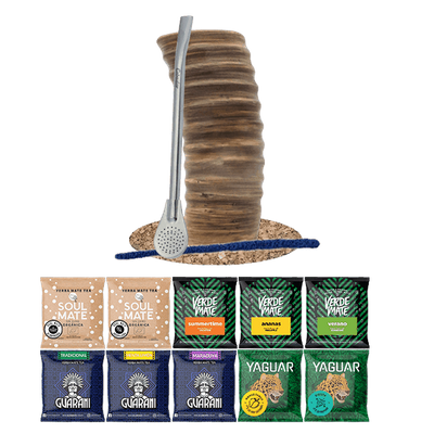 Mate Tee Set 10x50g Kalebasse + Bombilla