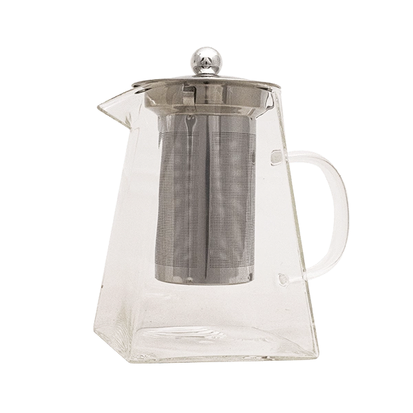 Teekanne aus Glas mit Edelstahl-Teesieb, 950 ml
