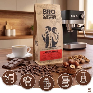 Bro Coffee Roastery – Bohnenkaffee Crema Tango 400 g