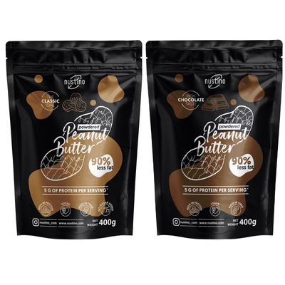 Nustino - Erdnussbutterpulver 2x400g