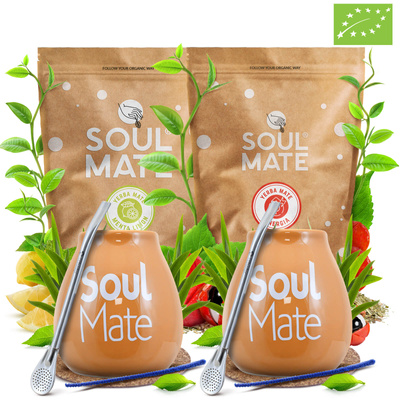 Set Yerba Soul Mate Bombilla Mate Becher für zwei Personen